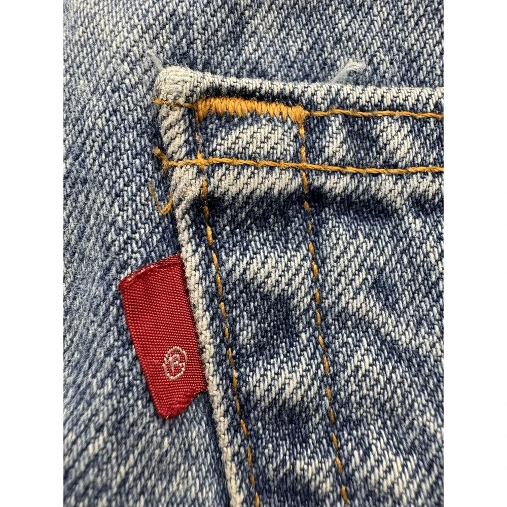 Vintage Levis Jeans Men's 36x34 Blue Denim Faded High Rise 901 Relaxed Loose Y2K - Picture 4 of 7